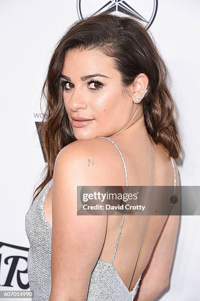 Lea Michele attends VARIETY and Women in Film Host Annual Pre-Emmy Celebration at Gracias Madre on September 16, 2016 in West Hollywood, California.