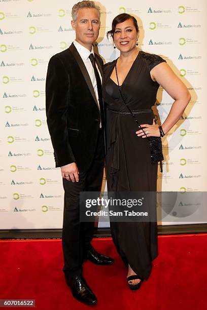 Guests arrive ahead of the Olivia Newton-John Gala at Crown Palladium on September 17, 2016 in Melbourne, Australia.