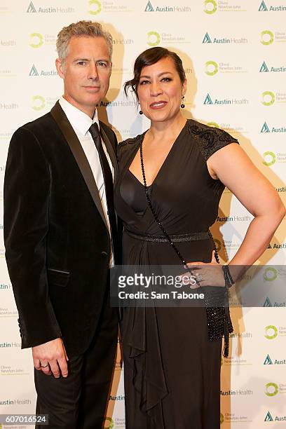 Guests arrive ahead of the Olivia Newton-John Gala at Crown Palladium on September 17, 2016 in Melbourne, Australia.