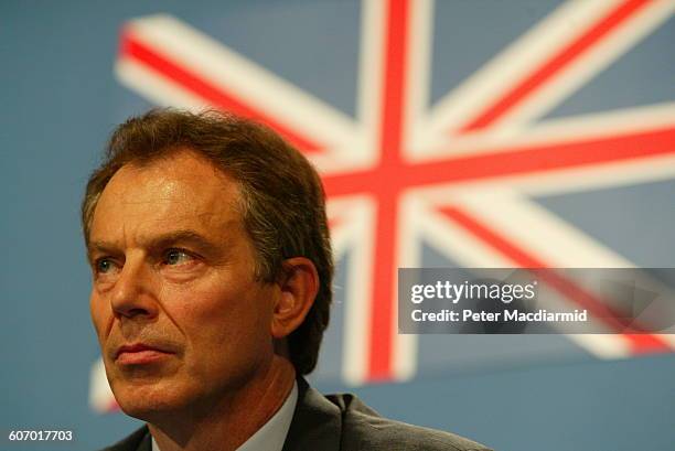 British Prime Minister Tony Blair attends the G8 Summit, Evian, France, June 2, 2003.