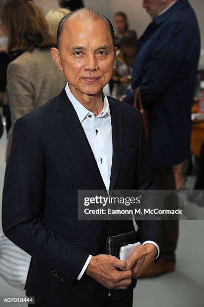 Designer Jimmy Choo attends the Jasper Conran show during London Fashion Week Spring/Summer collections 2017 on September 17, 2016 in London, United...