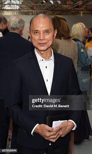 Jimmy Choo attends the Jasper Conran runway show during London Fashion Week Spring/Summer collections 2017 on September 17, 2016 in London, United...