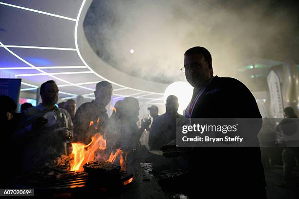 Chef Eddie "Eddie G" Gallagher attends the Las Vegas Food & Wine Festival at SLS Las Vegas Hotel on September 16, 2016 in Las Vegas, Nevada.