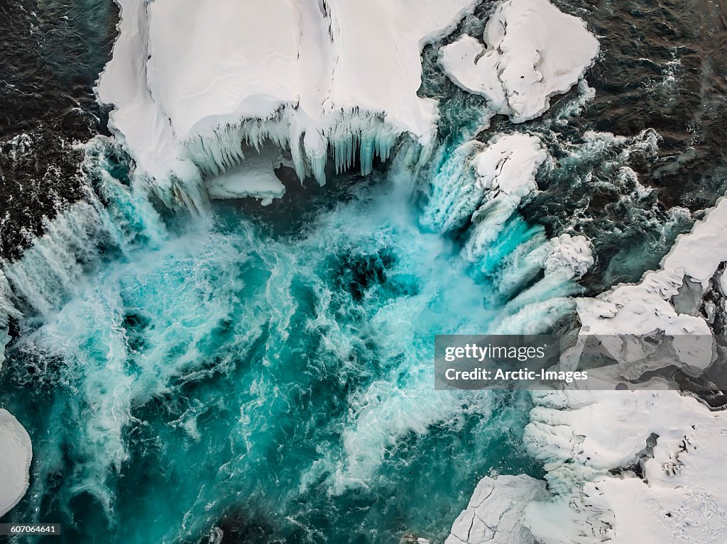 Godafoss in the winter, Iceland