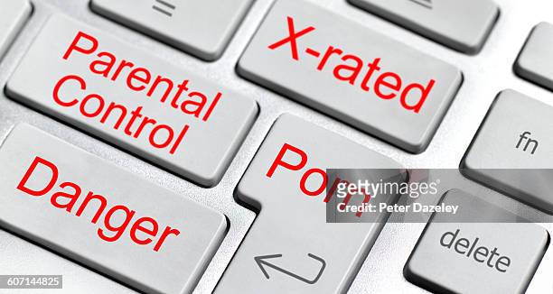 parental control keyboard - porr bildbanksfoton och bilder