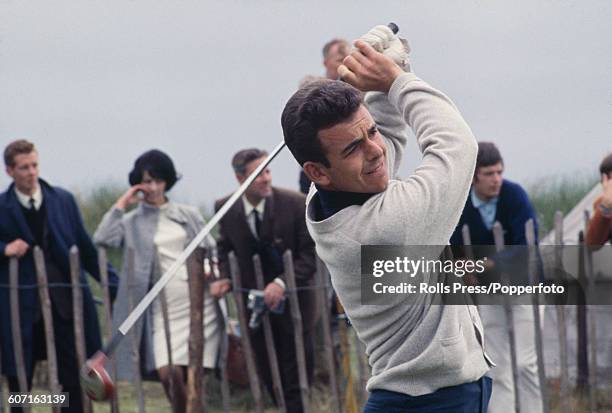 English golfer Tony Jacklin competes in the second round of The 1968 Open Championship at Carnoustie Golf Links in Scotland on 11th July 1968.
