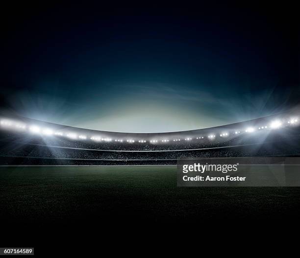 night stadium - sports stock illustrations