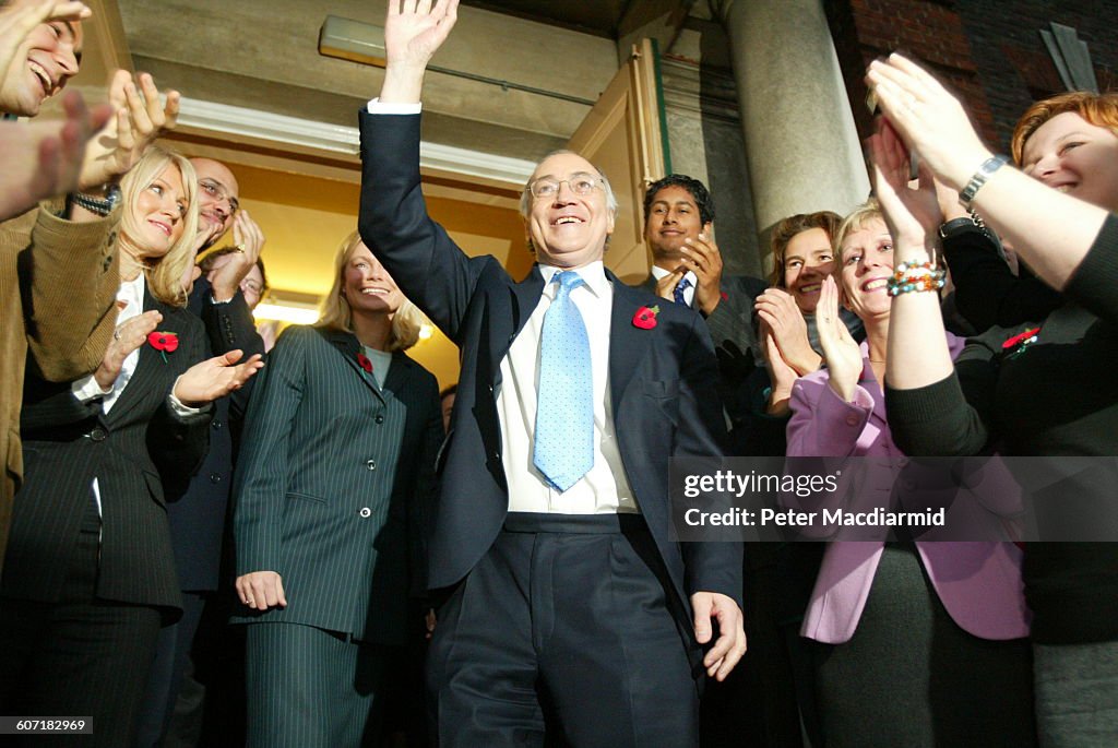 Michael Howard Waves To Supporters