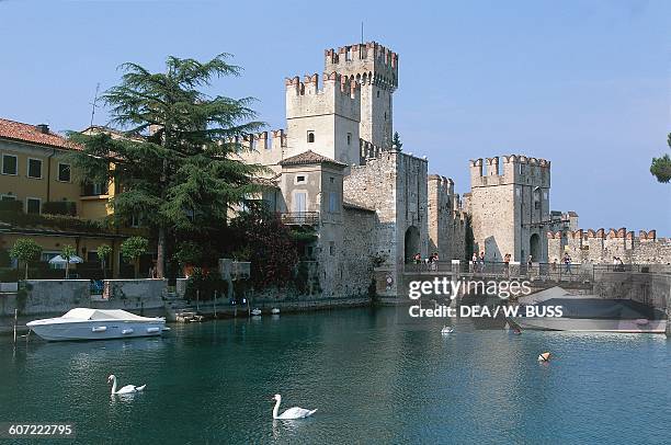 Rocca Scaligera, Scaligero Castle, Sirmione, Lake Garda, Lombardy. Italy, 13th-14th century.