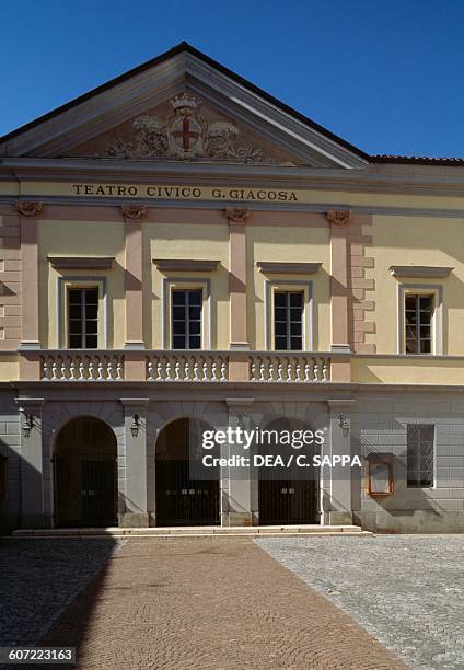 Giuseppe Giacosa Theatre Ivrea, Piedmont. Italy, 19th century.