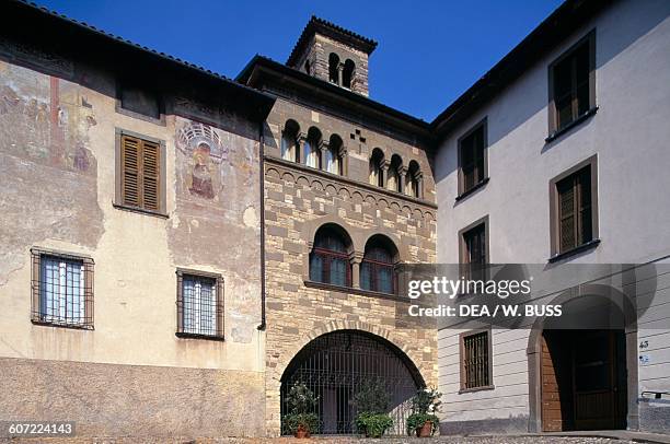 Church of San Michele al Pozzo Bianco, Citta Alta , Bergamo, Lombardy, Italy.