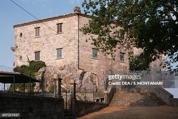 Pescolanciano castle, Molise, Italy, 13th century.