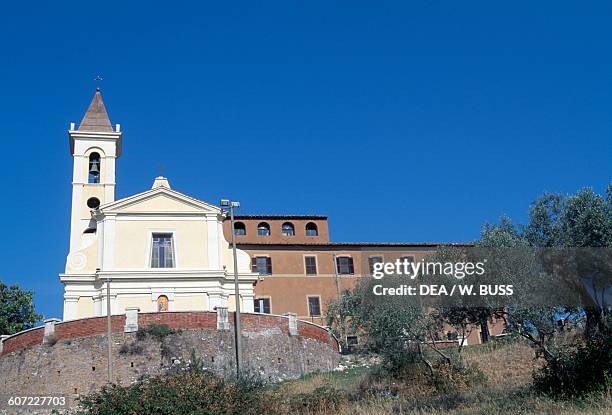 Shrine of Our Lady of Quintiliolo, built on the ruins of the Publius Quinctilius Varus, Tivoli, Lazio, Italy.
