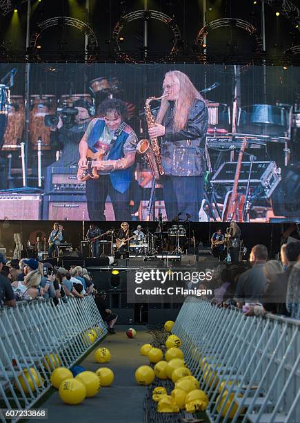 Daryl Hall and John Oates Perform at the Sunset Cliffs Stage during the 2016 KAABOO Del Mar at the Del Mar Fairgrounds on September 16, 2016 in Del...