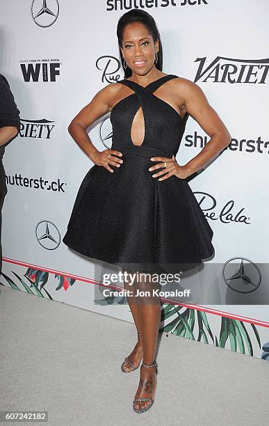 Actress Regina King arrives at Variety And Women In Film's Pre-Emmy Celebration at Gracias Madre on September 16, 2016 in West Hollywood, California.