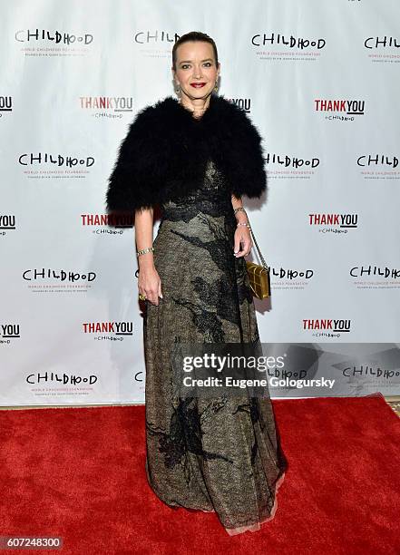 Ludmila Golovine attends the World Childhood Foundation USA Thank You Gala 2016 - Arrivals at Cipriani 42nd Street on September 16, 2016 in New York...