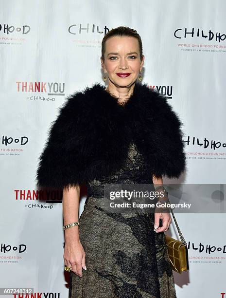 Ludmila Golovine attends the World Childhood Foundation USA Thank You Gala 2016 - Arrivals at Cipriani 42nd Street on September 16, 2016 in New York...