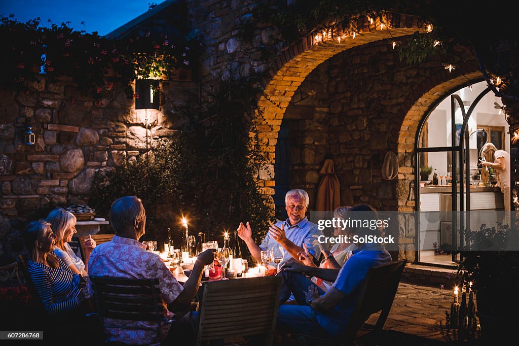 Alfresco Dining in the Evening