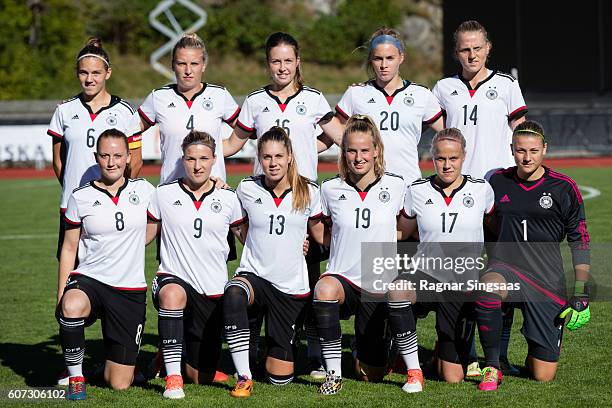 Germany players Rieke Dieckmann,Melissa Friedrich, Jana Feldkamp, Laura Freigang, Lina Hausicke, Jenny Gaugigl, Dina Orschmann, Isabella Hartig,...