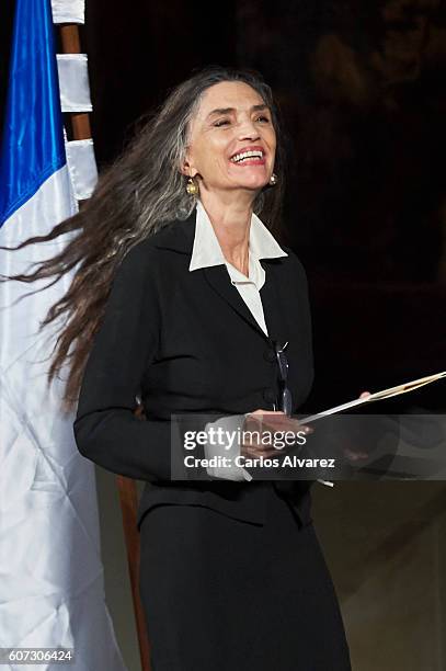 Spanish actress Angela Molina receives the National Cinematography Award on September 17, 2016 in San Sebastian, Spain.