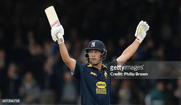 Jonathan Trott after winning the Royal London one-day cup final cricket match between Warwickshire and Surrey at Lord's cricket ground on Sepember...