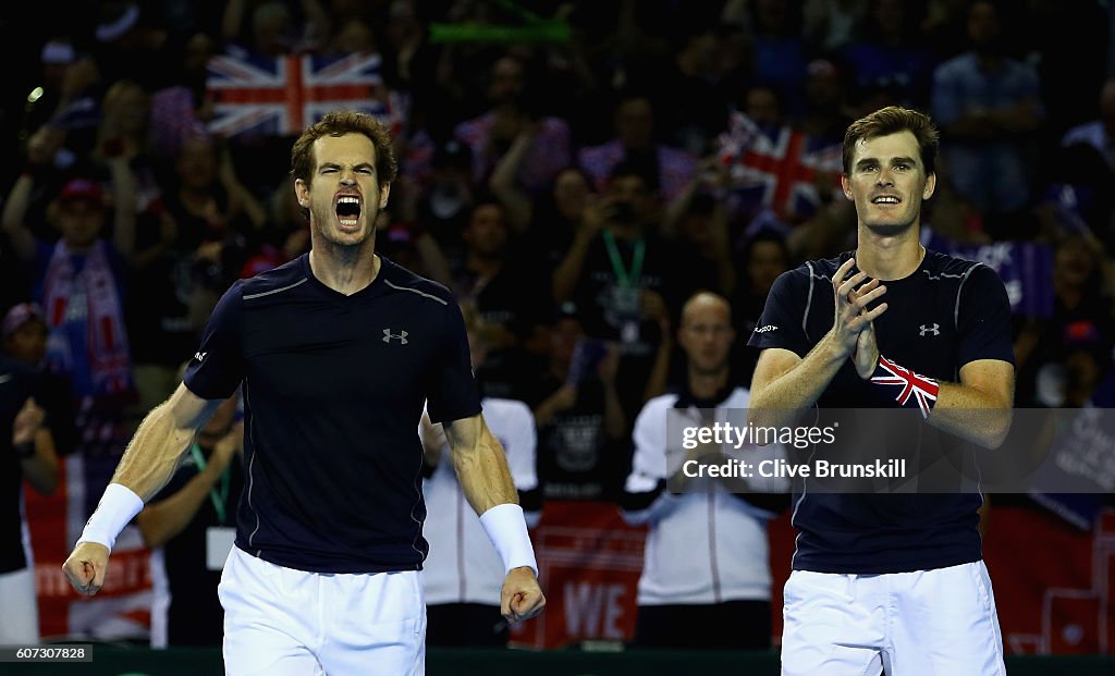 Great Britain v Argentina: Davis Cup Semi Final 2016 - Day Two