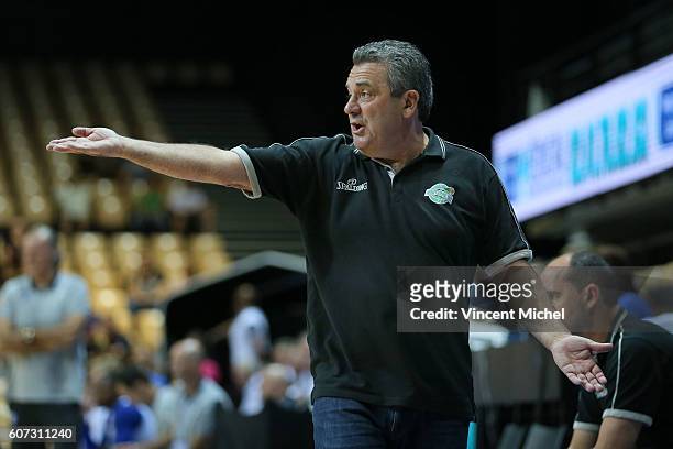 Pascal Donadieu, headcoach of Nanterre during the match for the 3rd and 4th place between Nanterre and Khimki Moscow at Tournament ProStars at Salle...
