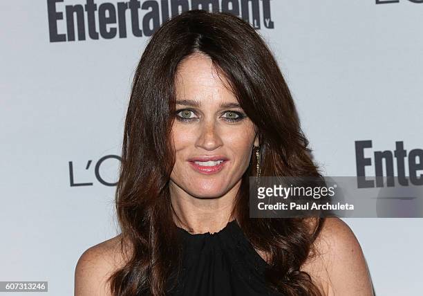 Actress Robin Tunney attends Entertainment Weekly's 2016 Pre-Emmy party at Nightingale Plaza on September 16, 2016 in Los Angeles, California.