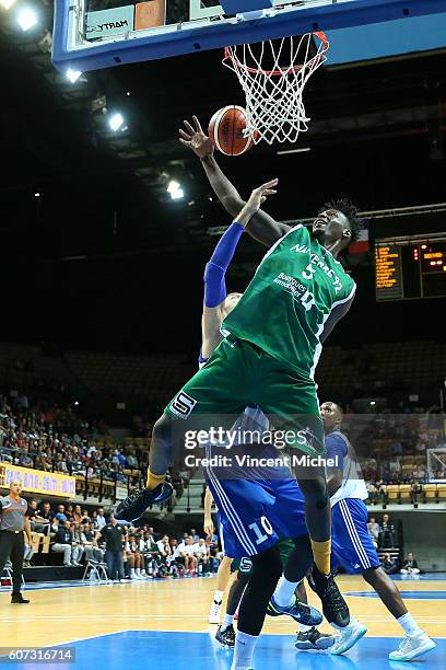 Talib Zanna of Nanterre during the match for the 3rd and 4th place between Nanterre and Khimki Moscow at Tournament ProStars at Salle Arena Loire on...