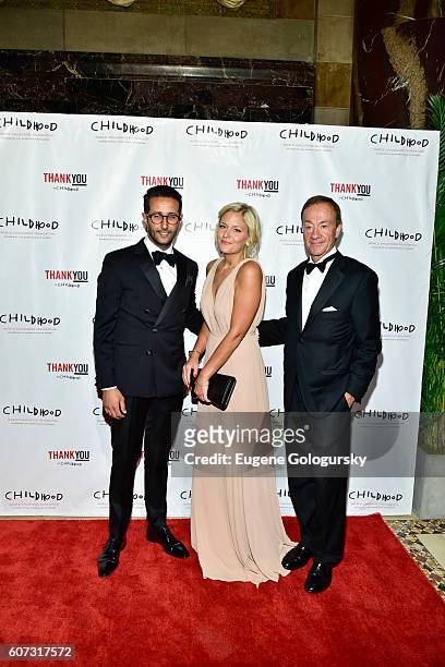Selim Adira, Cecilia, Ekroth,and Pierre Wolf attend the World Childhood Foundation USA Thank You Gala 2016 - Arrivals at Cipriani 42nd Street on...