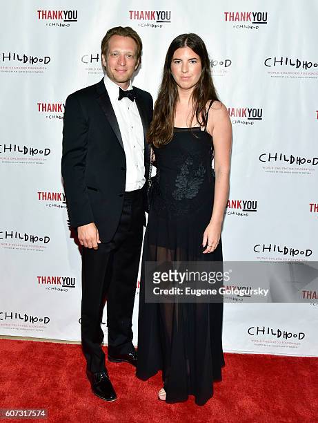 Carl Kolber and Anna Lundblad attend the World Childhood Foundation USA Thank You Gala 2016 - Arrivals at Cipriani 42nd Street on September 16, 2016...