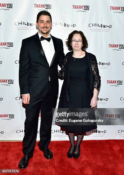 Yanis Ben Amor and Sonia Sacks attend the World Childhood Foundation USA Thank You Gala 2016 - Arrivals at Cipriani 42nd Street on September 16, 2016...