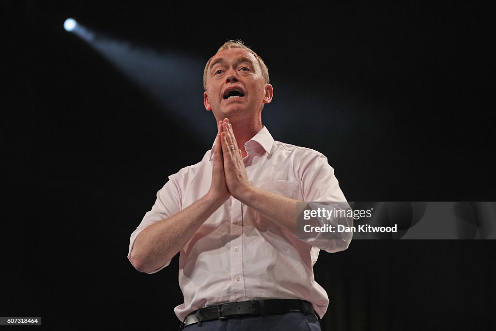 Delegates Arrive In Brighton For The Liberal Democrat Annual Conference