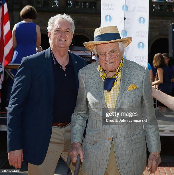 Parks First Department Commissioner, Liam Kavanaugh and Louis Coleman attend 16th Chess-In-The-Park Rapid Open at Central Park on September 17, 2016...