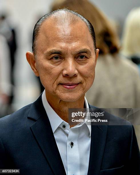 Couture shoe designer Jimmy Choo attends the Jasper Conran Spring/Summer 17 Collection runway show during London Fashion Week. Jimmy Choo is the...