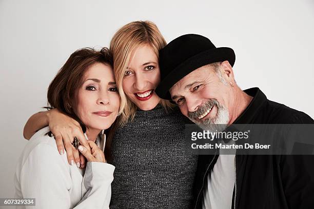 Camelia Kath, Michelle Kath Sinclair, and Danny Seraphine of 'The Terry Kath Experience' pose for a portrait at the 2016 Toronto Film Festival Getty...