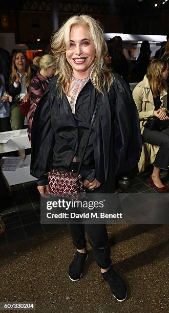 Brix Smith attends the Molly Goddard runway show during London Fashion Week Spring/Summer collections 2017 on September 17, 2016 in London, United...