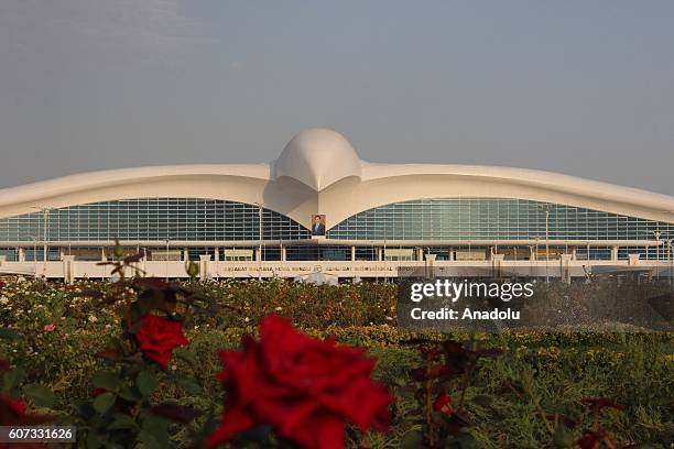 General view of Ashgabat International Airport during its opening ceremony in Ashgabat, Turkmenistan on September 17, 2016.