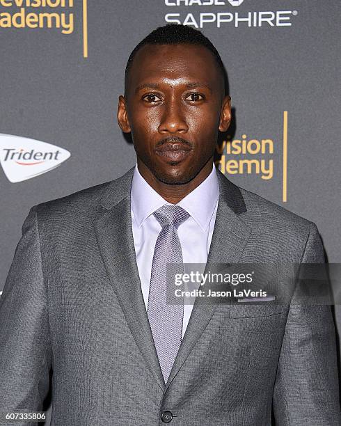 Actor Mahershala Ali attends the Television Academy reception for Emmy nominated performers at Pacific Design Center on September 16, 2016 in West...