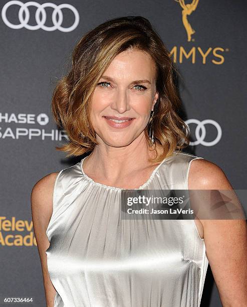 Actress Brenda Strong attends the Television Academy reception for Emmy nominated performers at Pacific Design Center on September 16, 2016 in West...