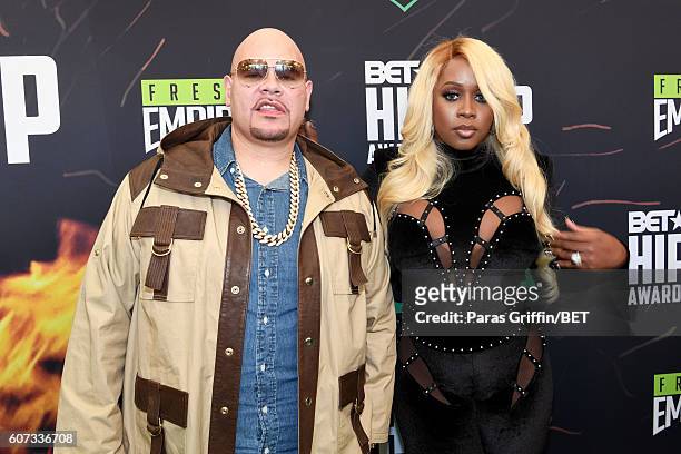 Fat Joe and Remy Ma attend the BET Hip Hop Awards 2016 Green Carpet at Cobb Energy Performing Arts Center on September 17, 2016 in Atlanta, Georgia.