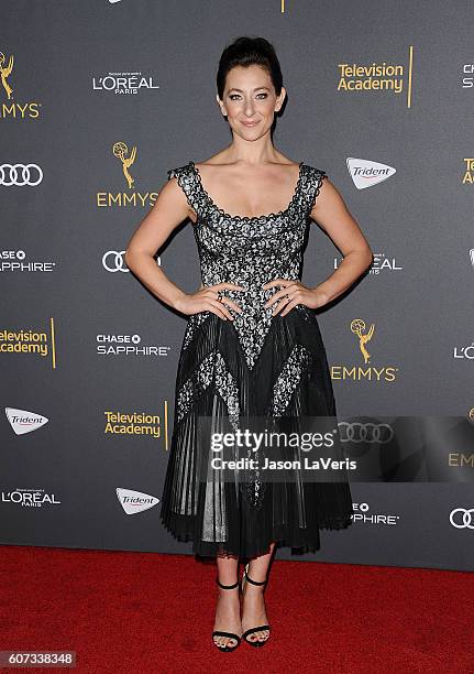 Actress Isidora Goreshter attends the Television Academy reception for Emmy nominated performers at Pacific Design Center on September 16, 2016 in...
