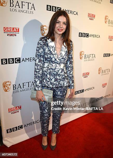 Actress Hannah Murray attends the BBC America BAFTA Los Angeles TV Tea Party 2016 at The London Hotel on September 17, 2016 in West Hollywood,...