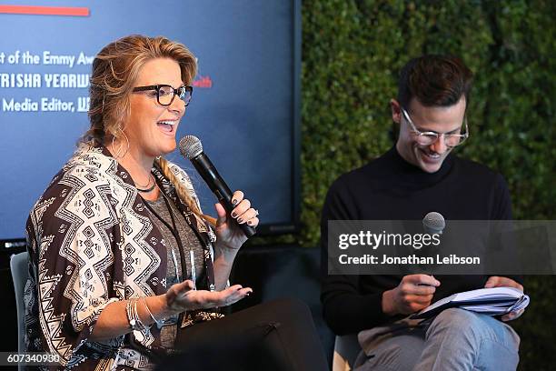 Trisha Yearwood and Jeffrey Tousey attend the 2016 Vanity Fair Social Club For Emmy Weekend at PLATFORM on September 17, 2016 in Culver City,...