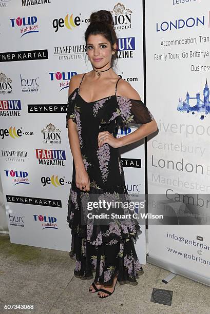 Natalie Anderson attends the Zeynep Kartal show during London Fashion Week Spring/Summer collections 2017 on September 17, 2016 in London, United...