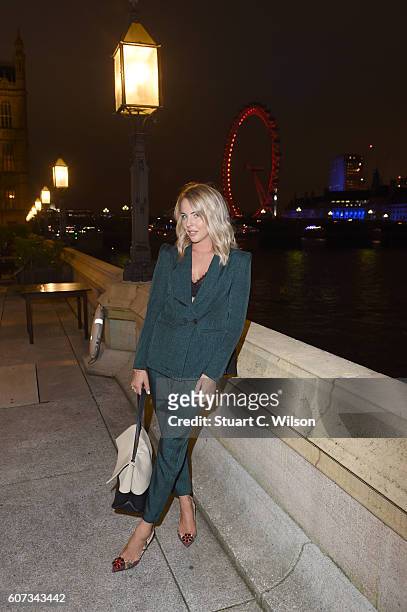 Lydia Rose Bright attends the Zeynep Kartal show during London Fashion Week Spring/Summer collections 2017 on September 17, 2016 in London, United...