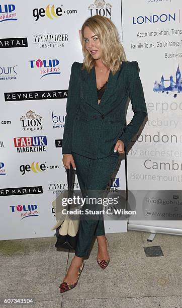 Lydia Rose Bright attends the Zeynep Kartal show during London Fashion Week Spring/Summer collections 2017 on September 17, 2016 in London, United...