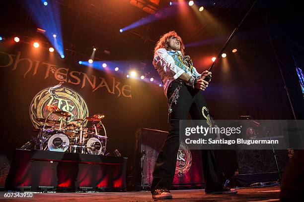 David Coverdale perfoms during Whitesnake The Greatest Hits Tour 2016 at Estadio Malvinas Argentinas on September 16, 2016 in La Paternal, Buenos...