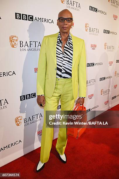 Personality RuPaul attends the BBC America BAFTA Los Angeles TV Tea Party 2016 at The London Hotel on September 17, 2016 in West Hollywood,...