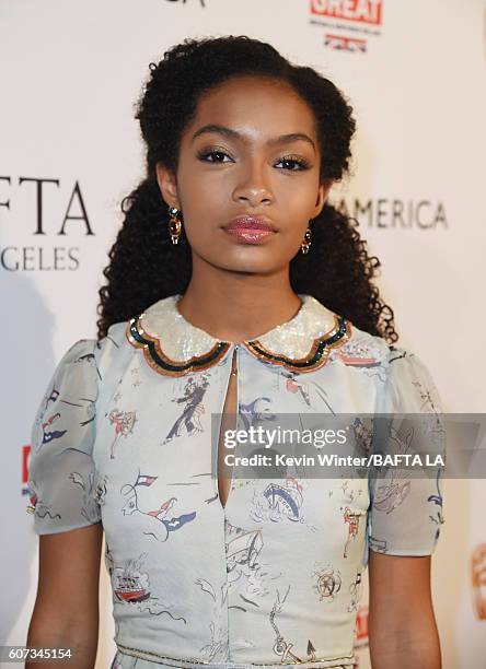 Actress Yara Shahidi attends the BBC America BAFTA Los Angeles TV Tea Party 2016 at The London Hotel on September 17, 2016 in West Hollywood,...